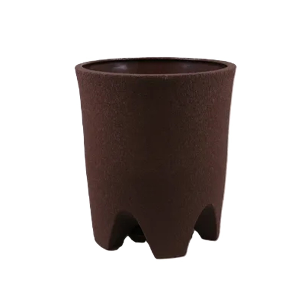 Горшок для цветов Везувий, керамика, крошка шоколад, 33х37.5 см, 20 л
