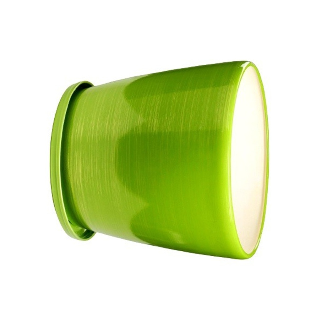 Горшок для цветов Грация с поддоном, керамика, глянец салатный с золотым, 39х40 см, 30 л