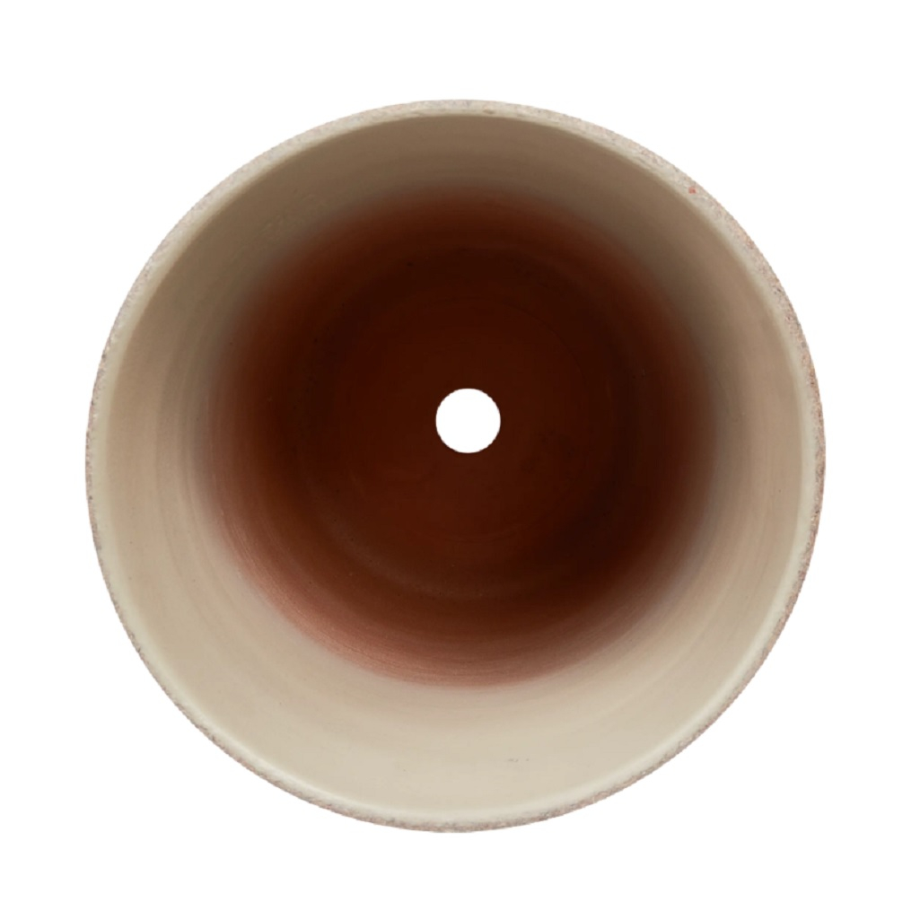 Горшок для цветов Лунный Камень №6, высокий овал, бежевый, 24х26 см, 8.5 л