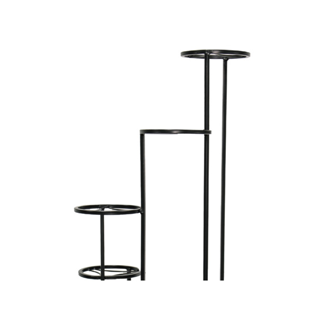 Подставка для цветов Лофт Каскад 7, 233469, 7 полок, напольная, металл, черная