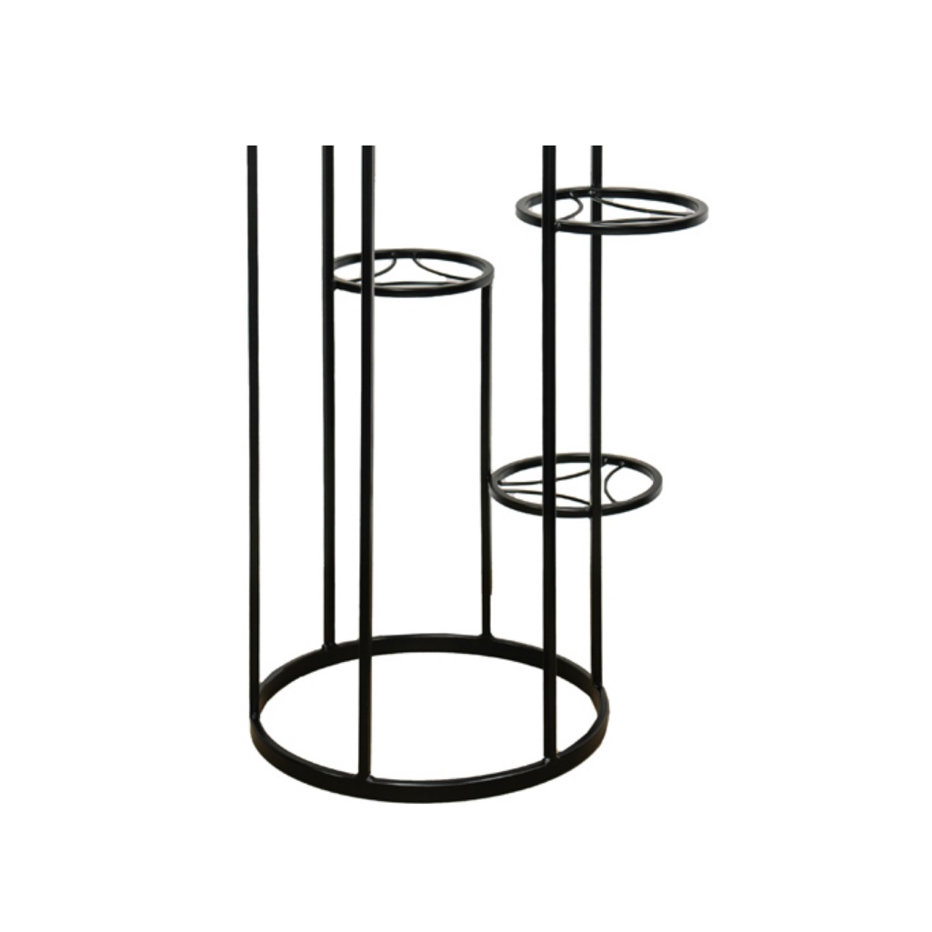 Подставка для цветов Лофт Каскад 7, 233469, 7 полок, напольная, металл, черная