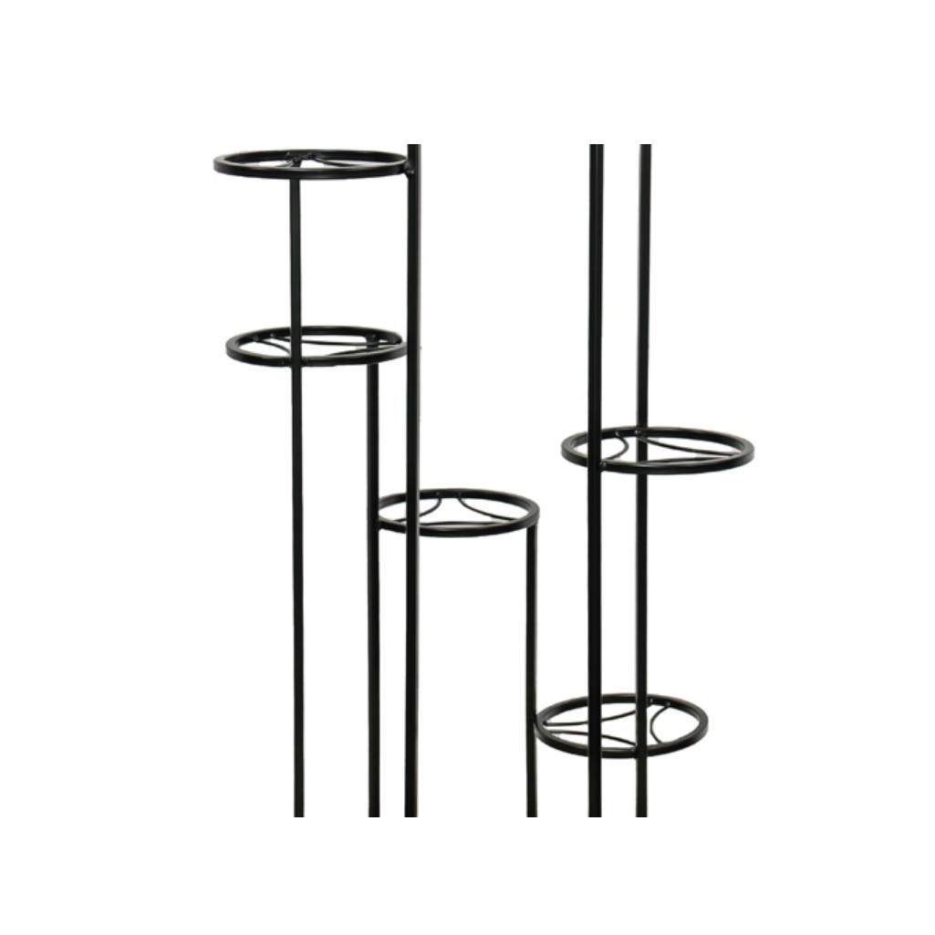 Подставка для цветов Лофт Каскад 7, 233469, 7 полок, напольная, металл, черная