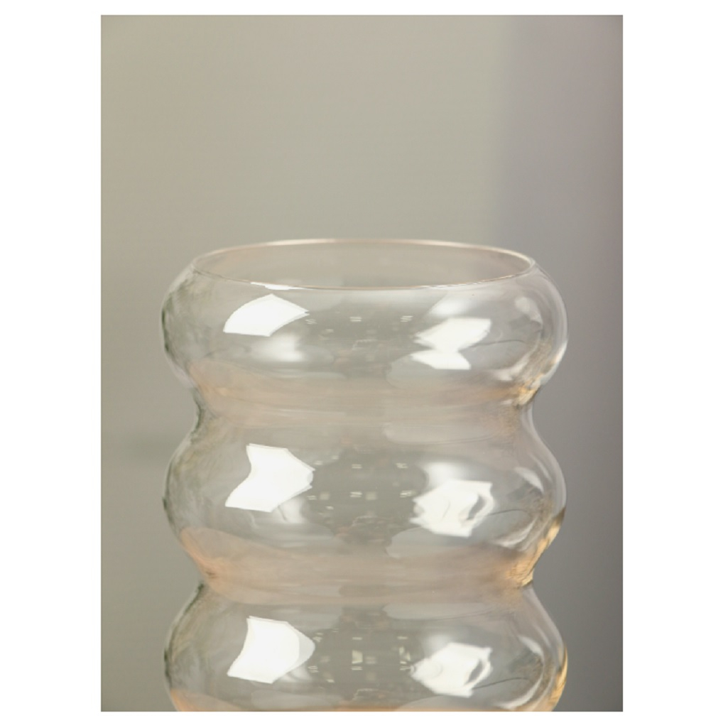 Ваза для цветов Ширли, из стекла, для живых цветов и сухоцветов, 10х10х24 см