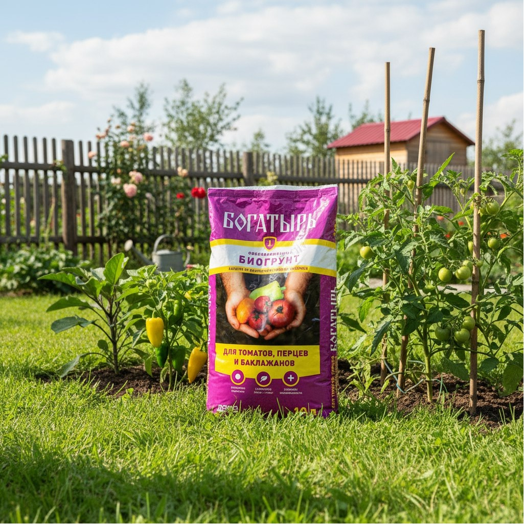Биогрунт Богатырь для томатов, перца и баклажанов  универсальный, 10 л