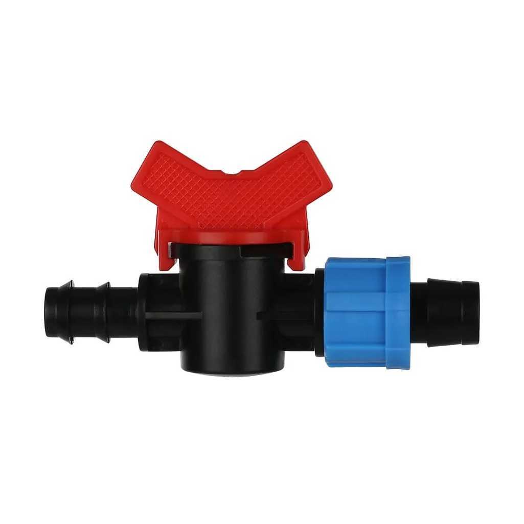 Кран компрессионный КЛ х 16 мм, проходной, пластиковый, 07113