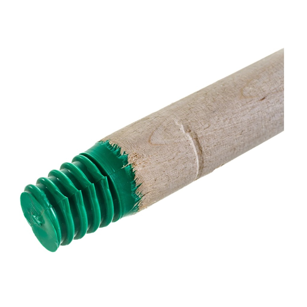 Черенок для метлы деревянный 68416, пластиковая резьба, 25х1200 мм