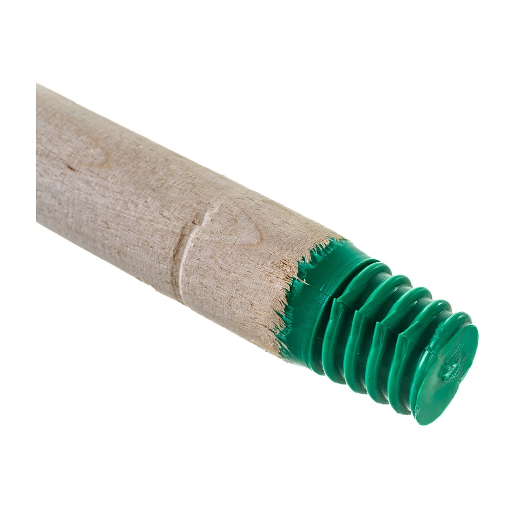 Черенок для метлы деревянный 68416, пластиковая резьба, 25х1200 мм