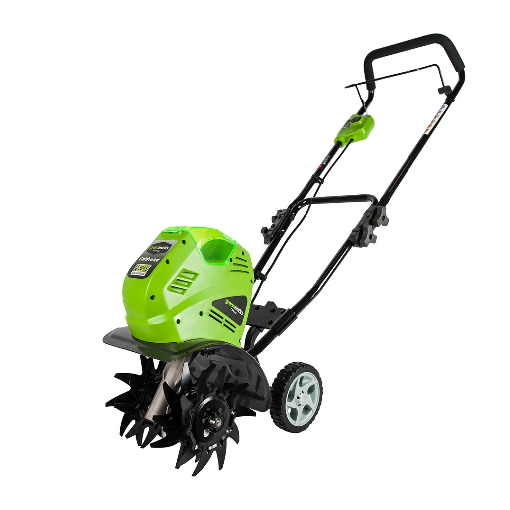 Мотокультиватор аккумуляторный Greenworks G40TLK4, 40В, 1 акк. х 4,0 Ah+з.у