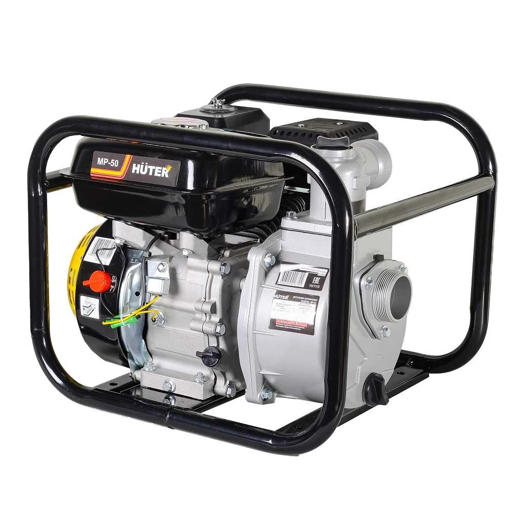 Мотопомпа Huter MP-50 70/11/3, бензиновый двигатель, для чистой и слабозагрязненной воды, 5148 Вт