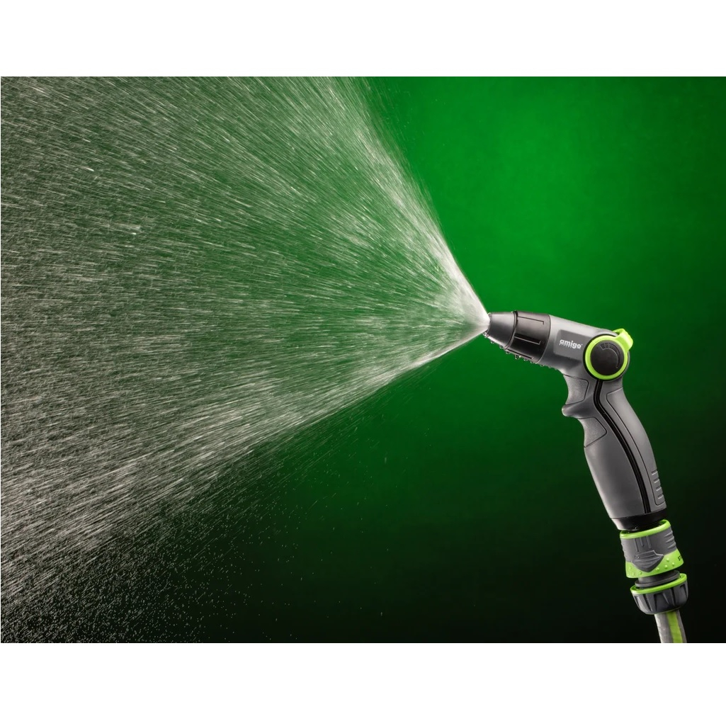 Пистолет-распылитель Amigo Grande 79390, регулируемый, 2 режима, фиксатор, пластик 