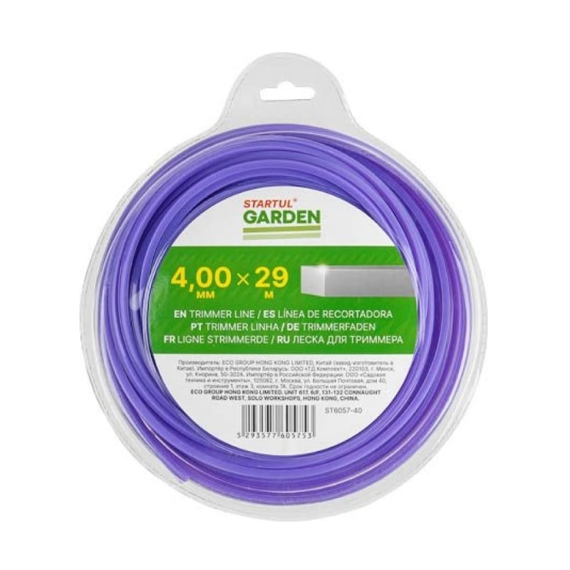 Леска STARTUL Garden ST6057-40 4.0мм 29м квадрат