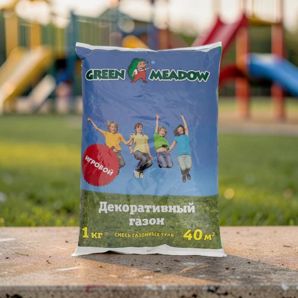 Газон Игровой 1 кг Зеленый ковер