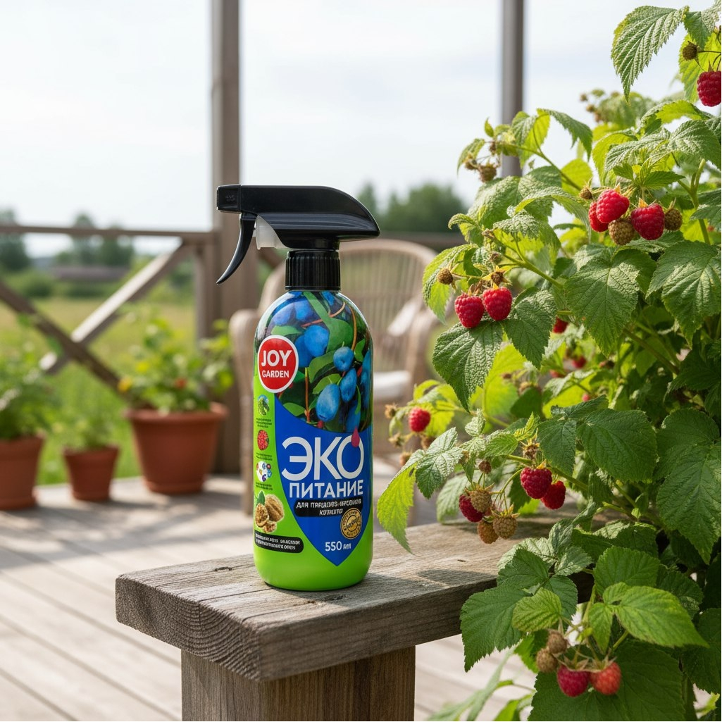 Удобрение Joy Garden 480475 Эко питание, уксус древесный, для плодово-ягодных культур, спрей, 550 мл