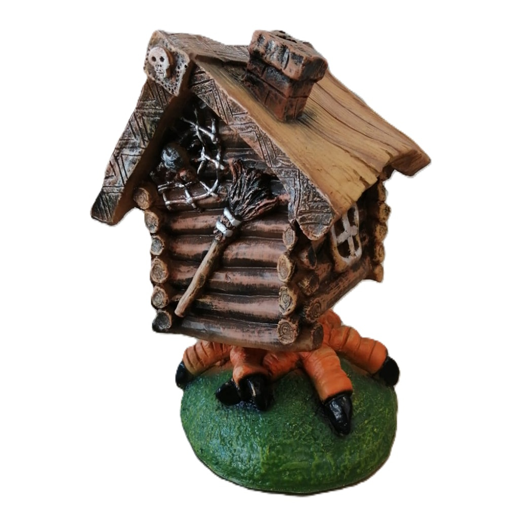 Фигура садовая декоративная Избушка малая FG-131282, полистоун