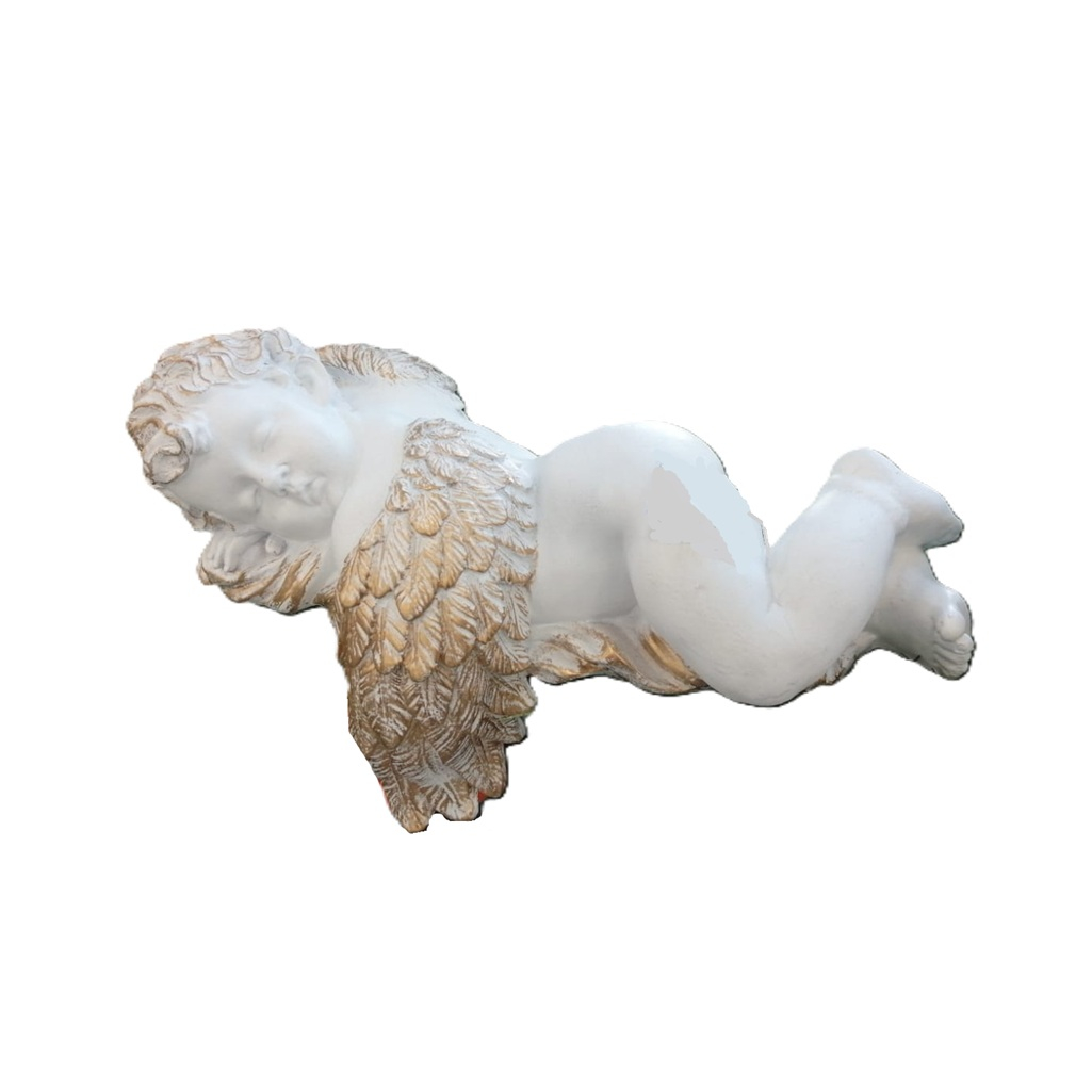 Фигура садовая декоративная Спящий ангел FG-13371, полистоун, 23х40 см