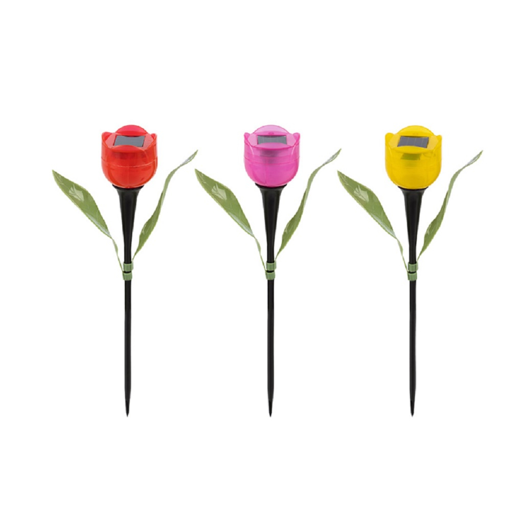 Светильник садовый Park Тюльпан P-05 258948, солнечная батарея, 1.2 Вт, 290 мм, 1 шт, микс