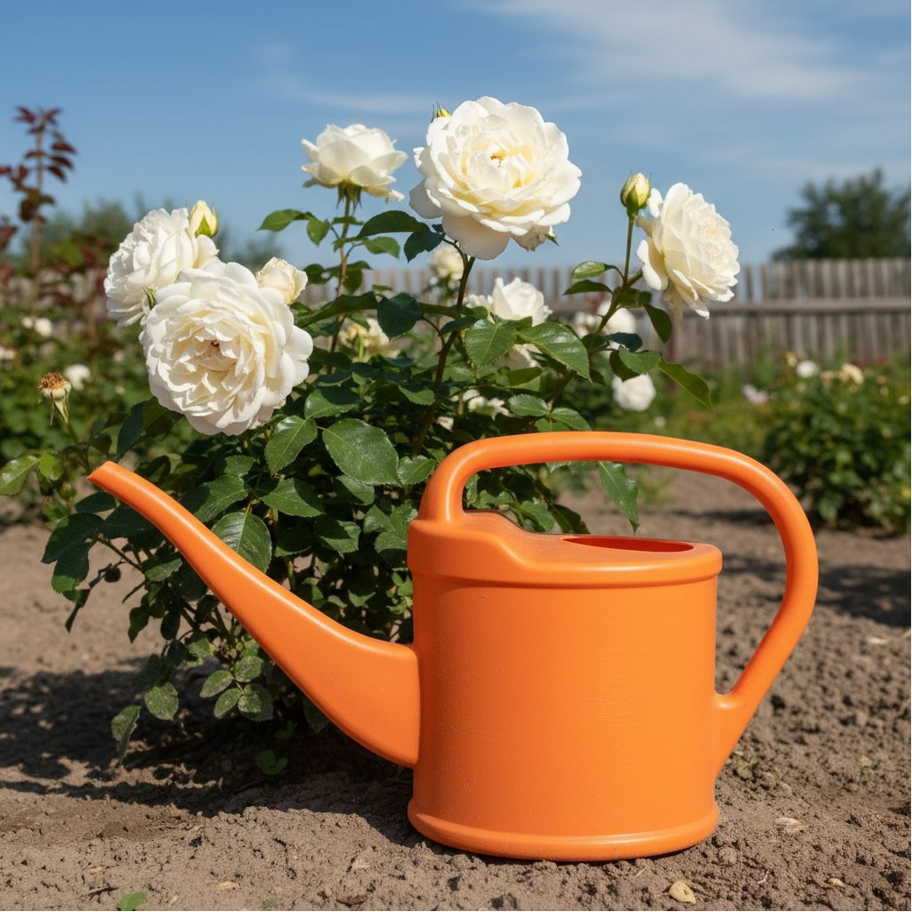 Лейка садовая Альтернатива пластиковая, 1.3 л, для полива растений на дачном участке