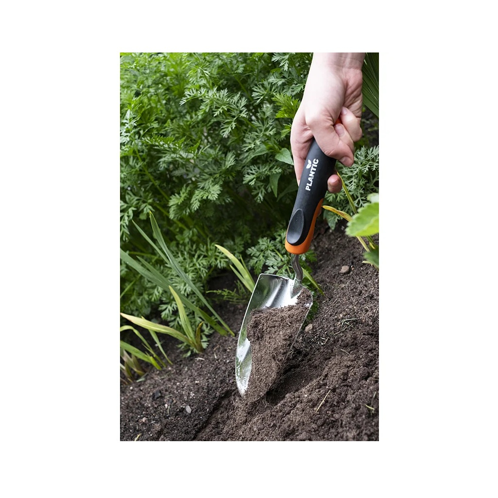 Совок Plantic Pro 36381-01 нескладной, углеродистая сталь, 350 мм