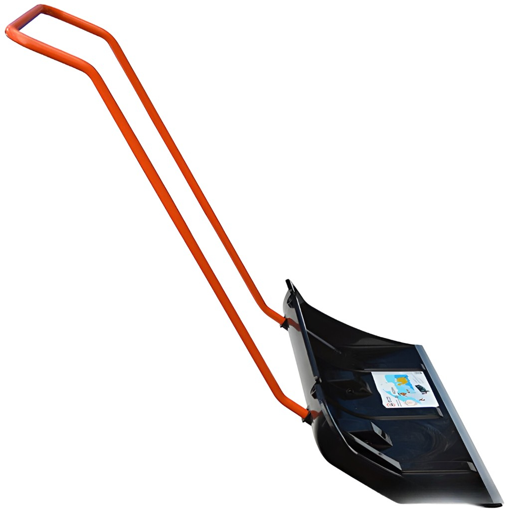 Лопата для снега Центроинструмент Бедуин ЦИ 0365, алюминиевая рукоятка, пластик, скрепер