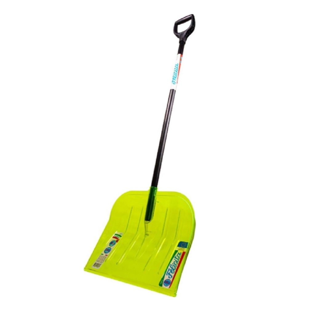 Лопата для снега Центроинструмент Felicita 2471, деревянная рукоятка, поликарбонат