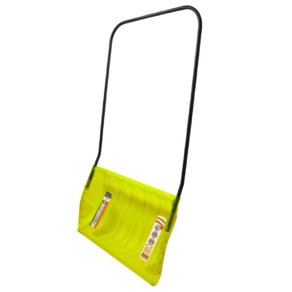 Лопата для снега Центроинструмент Felicita 2529, стальная рукоятка, поликарбонат, скрепер