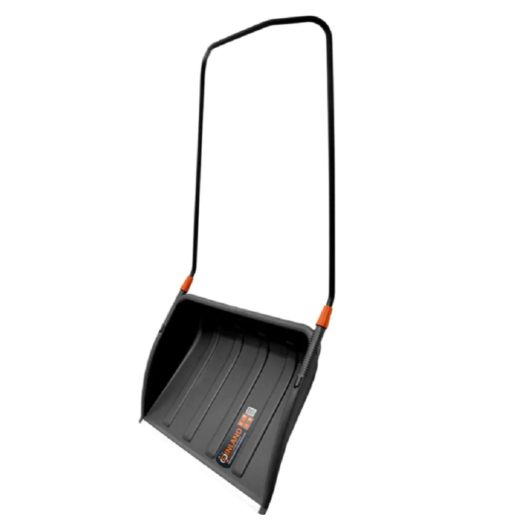 Лопата для снега ЦентроИнструмент Finland Lux Quality 2544, металлическая рукоятка, пластик, скрепер