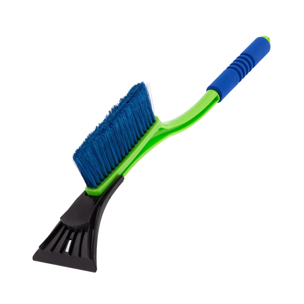 Щетка-сметка для снега Сибртех 55317 со съемным скребком, автомобильная, мягкая рукоятка, длина 540 мм