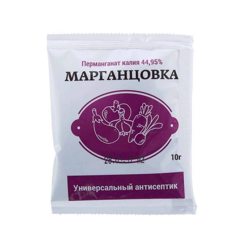 Средство Гера Марганцовка, перманганат калия, универсальный антисептик, 10 г