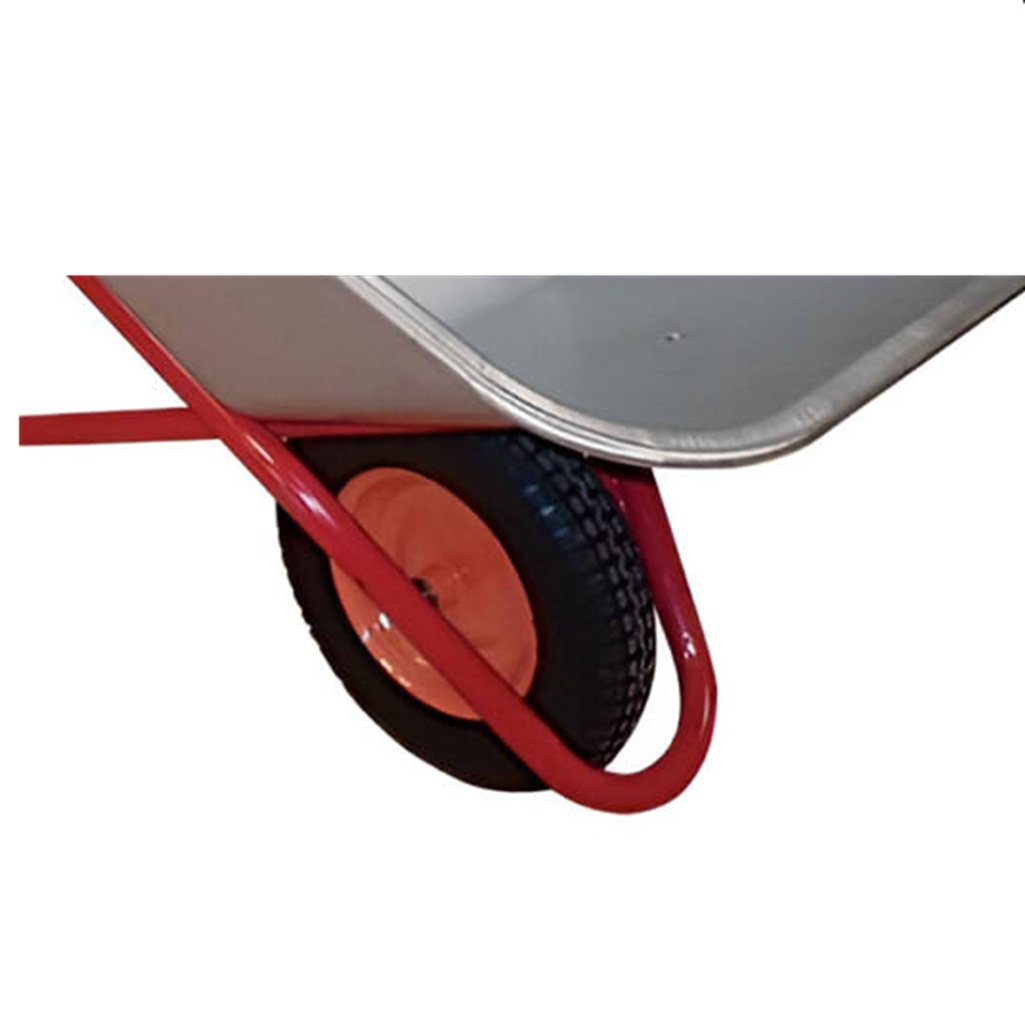 Тачка строительная Мастер с одним колесом, оцинкованная, грузоподъемность 300 кг, 110 литров