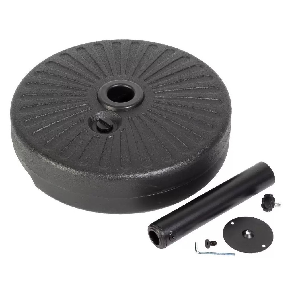 Зонт садовый C080017, 2700х2700 мм, с подставкой 120х510х510 мм, цвет бежевый, полиэстер, металл