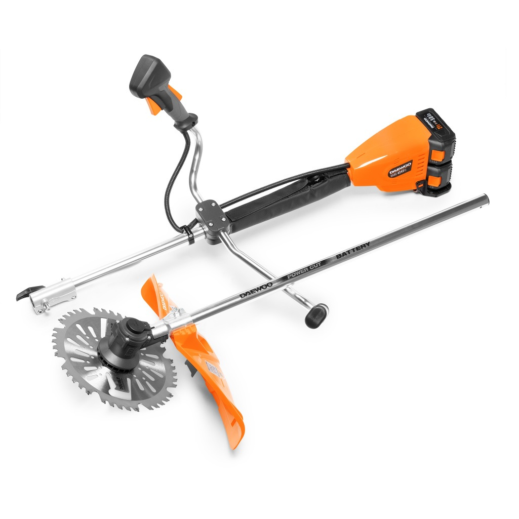 Мотокоса аккумуляторная Daewoo DABC 4242Li SET, 42В, 2 акк. х 21В х 5.0 Ah+з.у