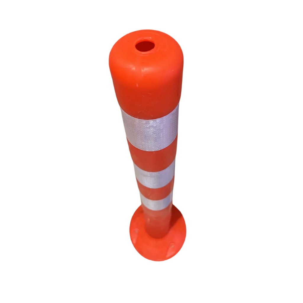 Столбик сигнальный ССУ, упругий, полимерный пластик, оранжевый, 1000 мм