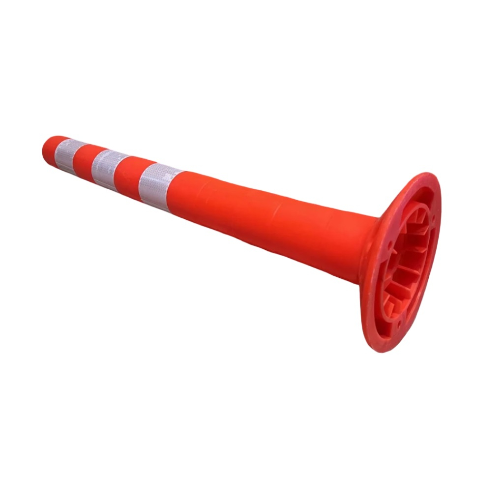 Столбик сигнальный ССУ, упругий, полимерный пластик, оранжевый, 1000 мм