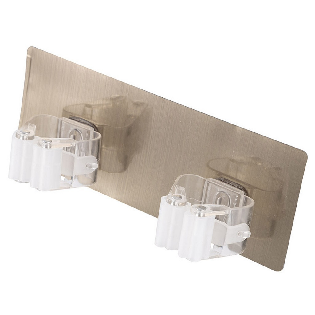 Держатель для швабр и инструмента Park 232741, на самоклеящейся основе, на два предмета, 75х200 мм