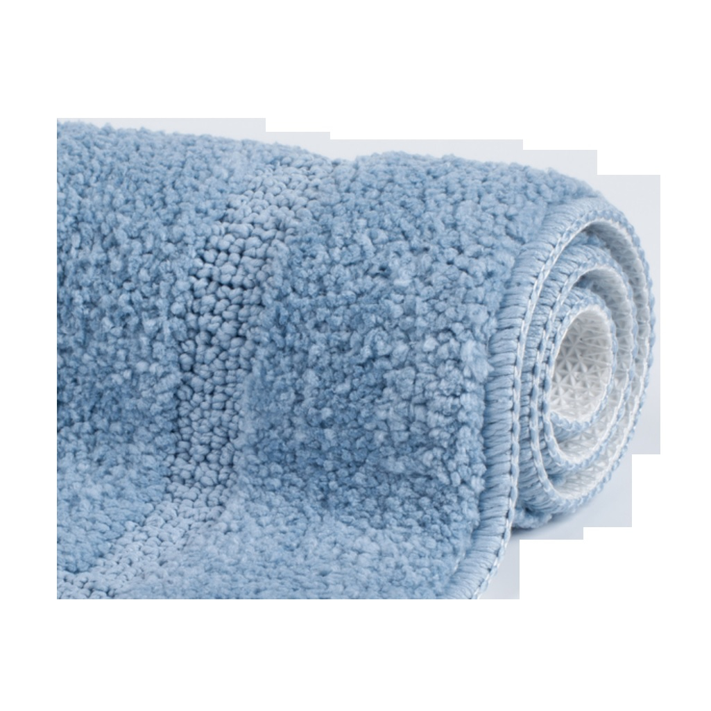 Набор ковриков для ванной Iddis PSET04MI13, микрофибра, голубой, 650х450 мм, 450х450 мм