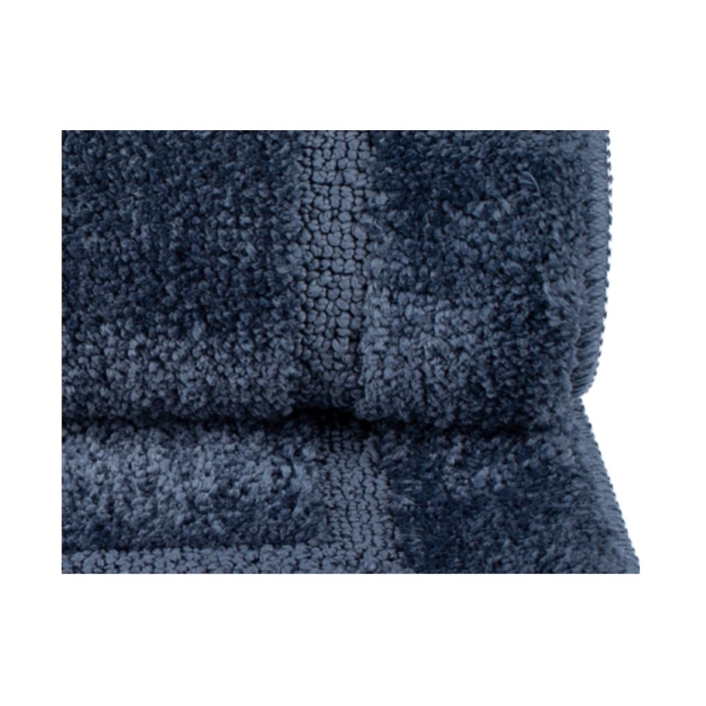 Набор ковриков для ванной Iddis PSET05MI13, микрофибра, синий, 650х450 мм, 450х450 мм