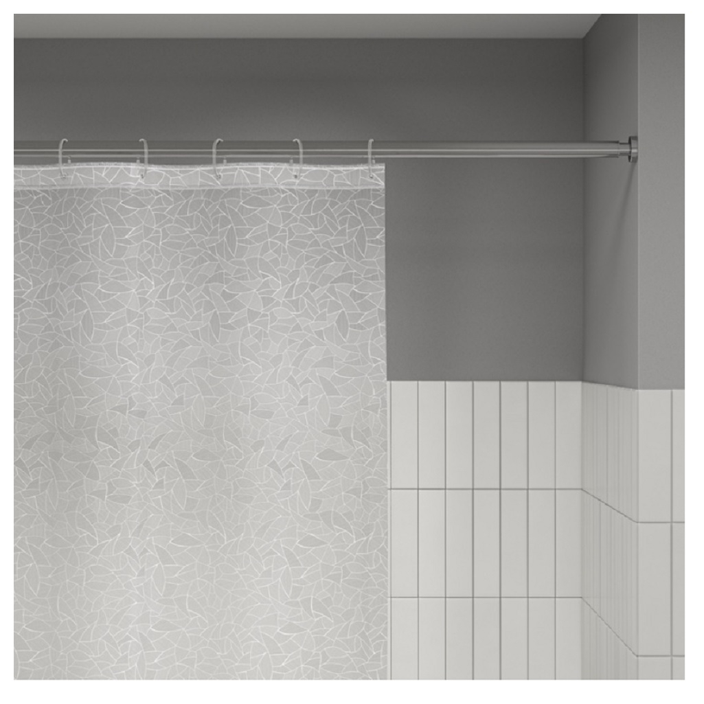 Штора для ванной 3D IDDIS P02PV18I11, полиэтиленвинилацетат, 1800х2000 мм, прозрачный