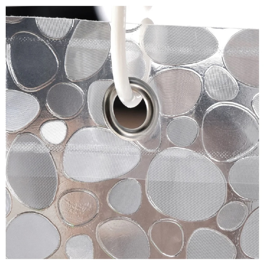 Штора для ванной Eva Рыжий Кот SC-EV-02, 3D эффект Сияние, 1800х2000 мм, прозрачный