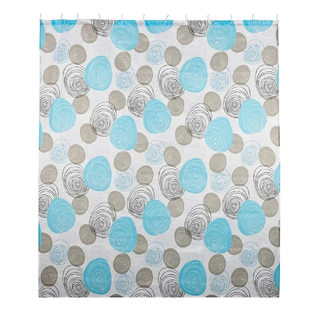 Штора для ванной Рыжий Кот Шарики 261117, полиэстер, 1600х1800 мм, мультиколор