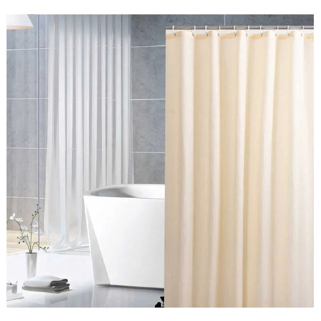 Штора для ванной Пэт Рыжий Кот 236714, 1800х1800 мм, бежевый