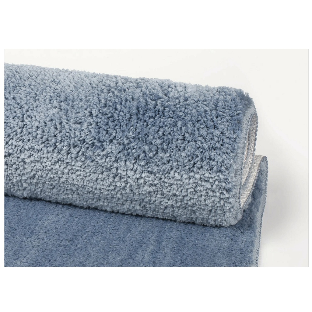 Набор ковриков для ванной Iddis BSET03MI13, микрофибра, синий, 500х800 мм, 500х500 мм