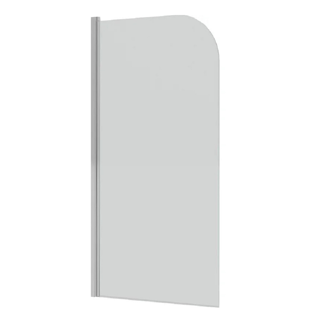 Шторка для ванной Grossman GR-100, алюминиевый профиль, прозрачное стекло 6 мм