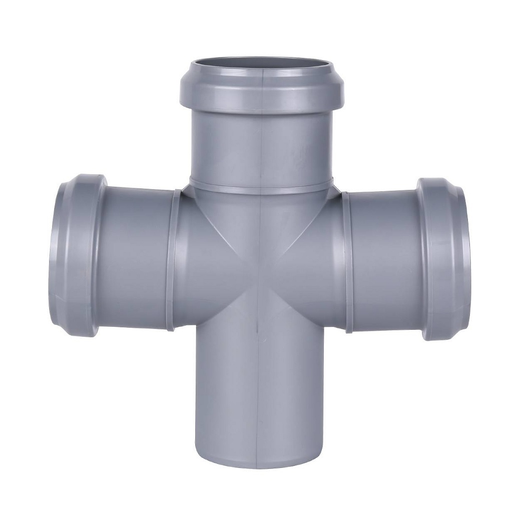 Крестовина одноплоскостная 87 гр., Sinikon Стандарт 506003.R, диаметр 50х50х50 мм, серая