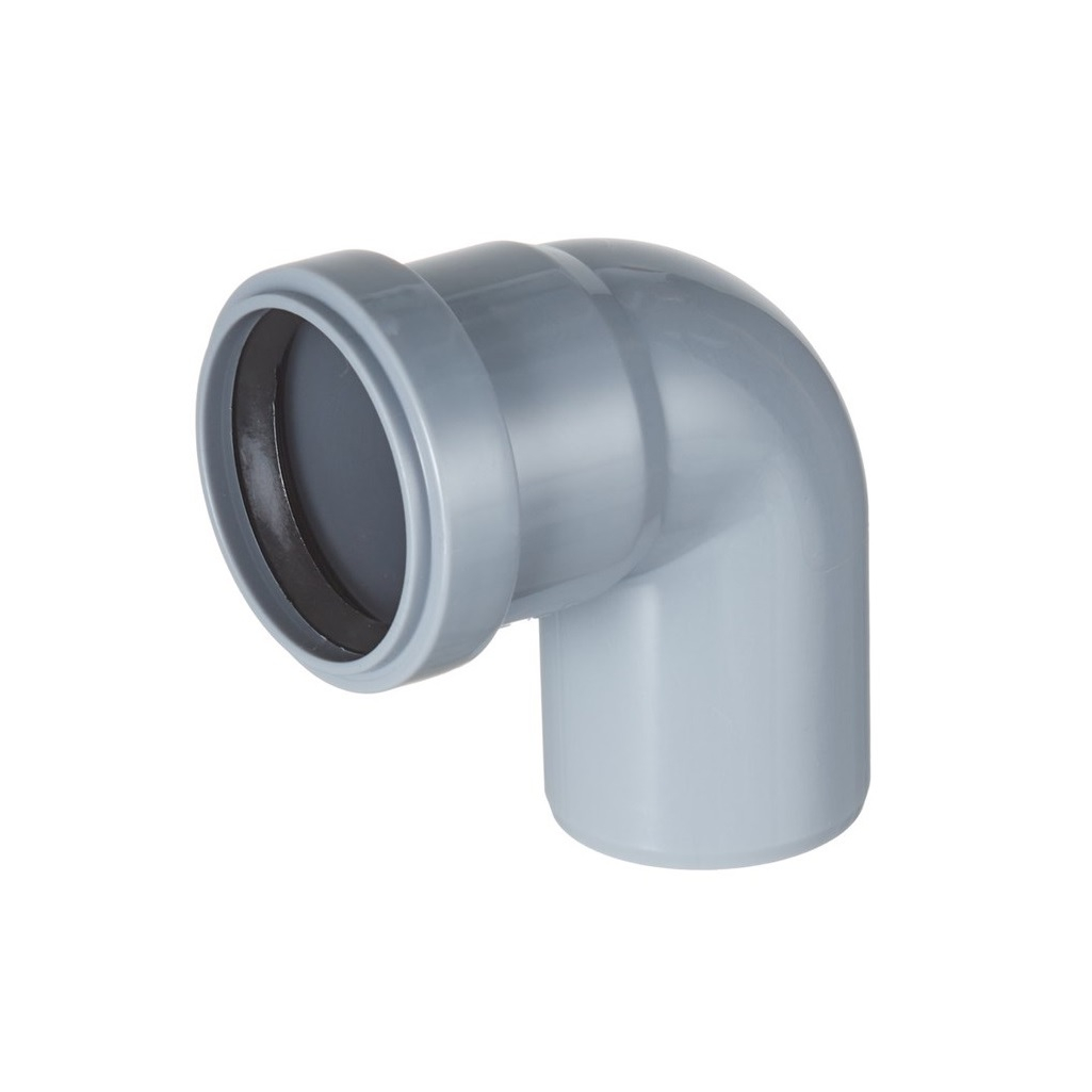 Отвод канализационный 87 гр. Sinikon Standart 504035R диаметр 50 мм, серый
