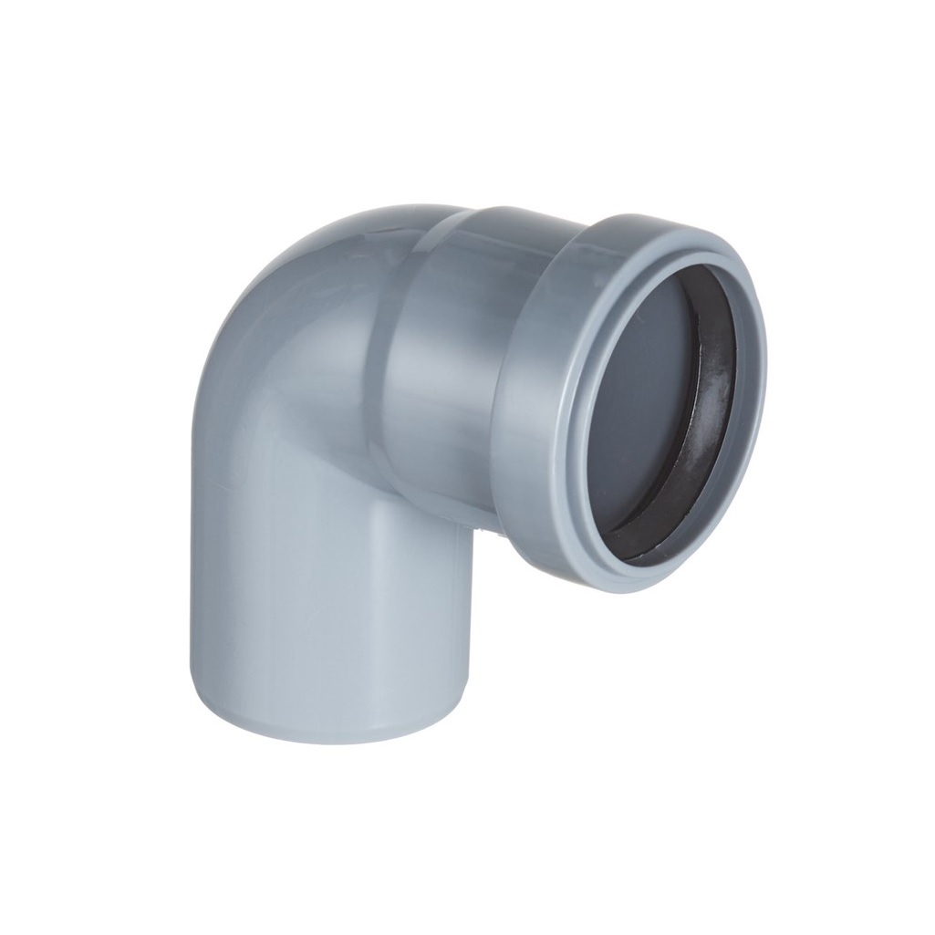 Отвод канализационный 87 гр. Sinikon Standart 504035R диаметр 50 мм, серый