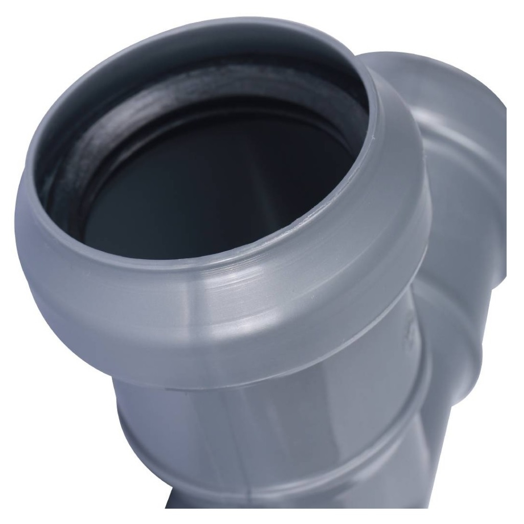 Тройник канализационный 87 гр. Sinikon 508011R, диаметр 40х40 мм, серый