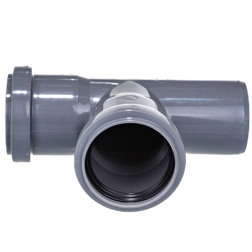 Тройник канализационный 87.5 гр. Pro Aqua Comfort 205587, диаметр 50х50 мм, серый