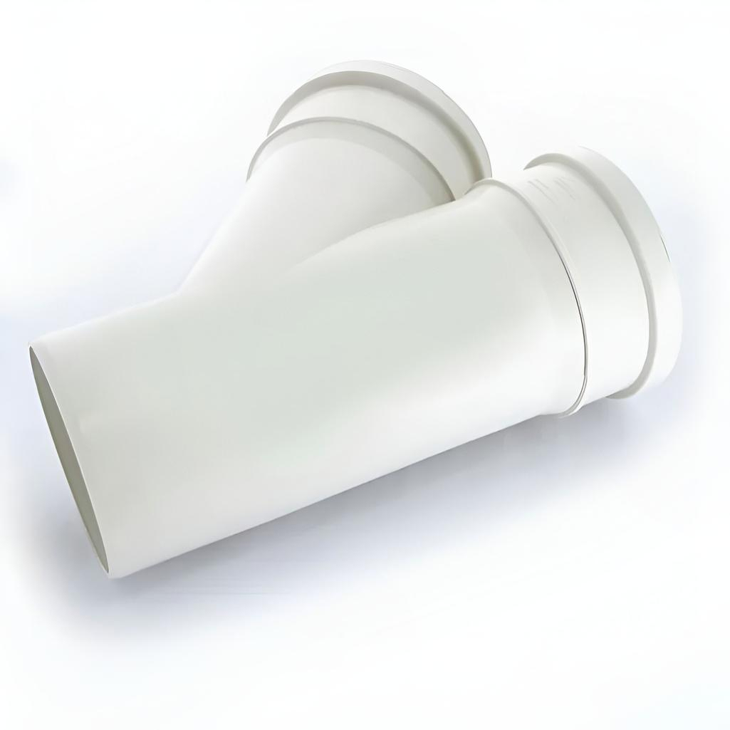 Тройник канализационный 45 гр. Sinikon 508025.R, диаметр 110х110 мм, белый