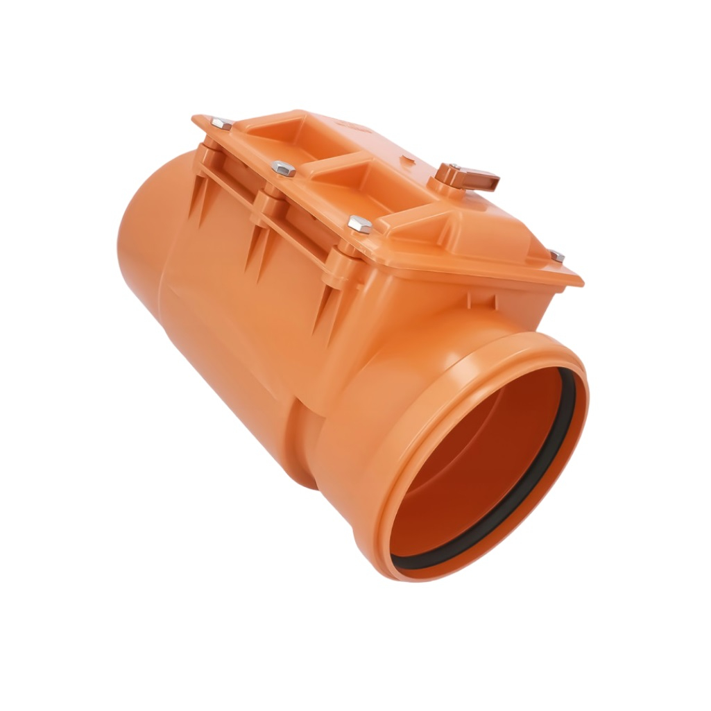 Клапан обратный канализационный Pestan D060-00039, диаметр 200 мм, оранжевый