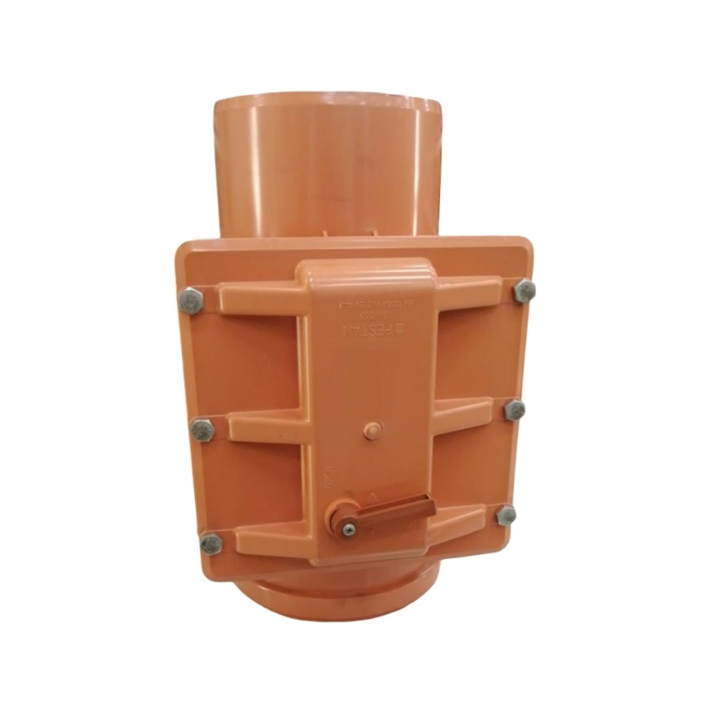 Клапан обратный канализационный Pestan D060-00039, диаметр 200 мм, оранжевый